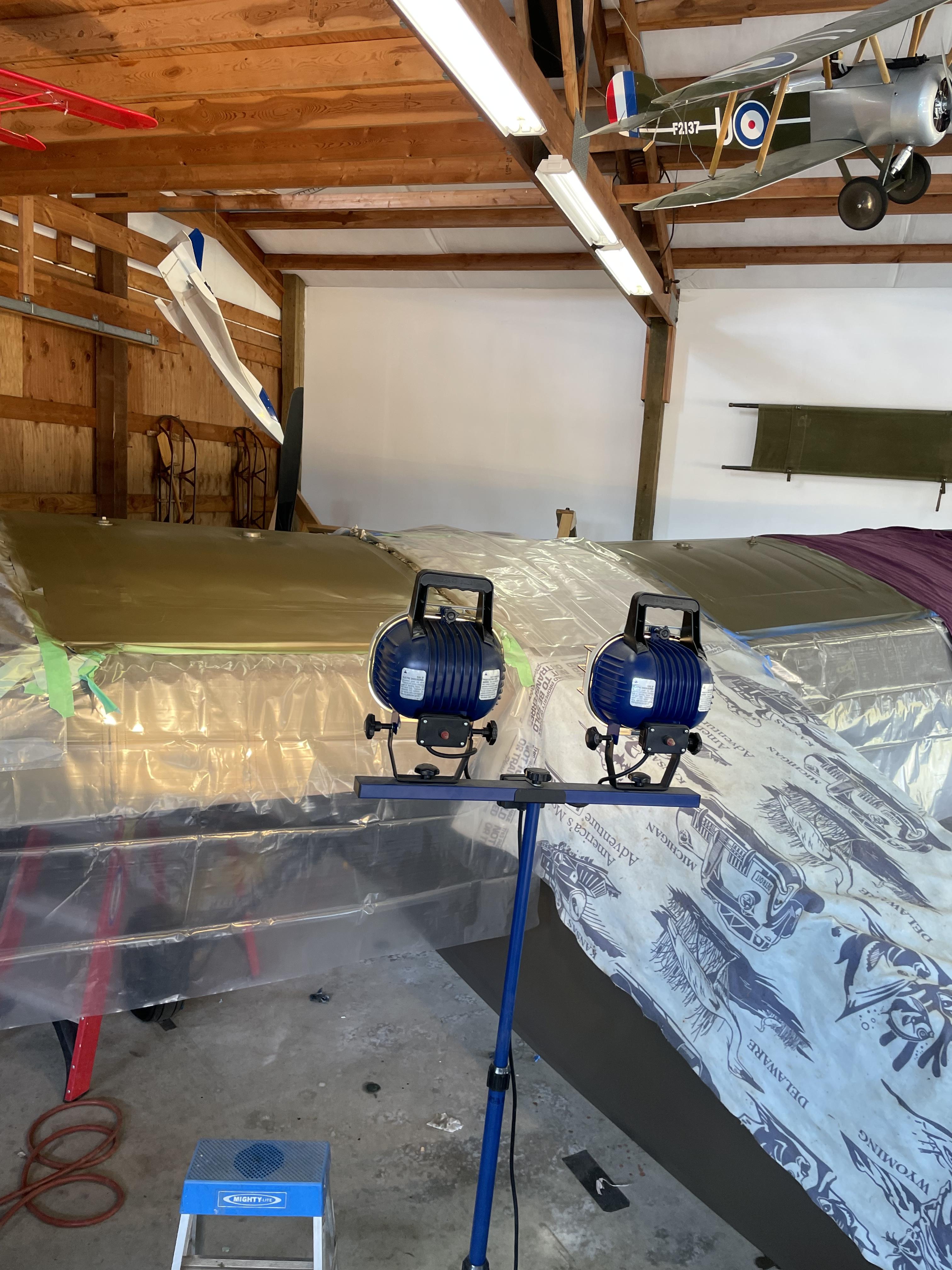 Sprayed color to both sides so they would match.